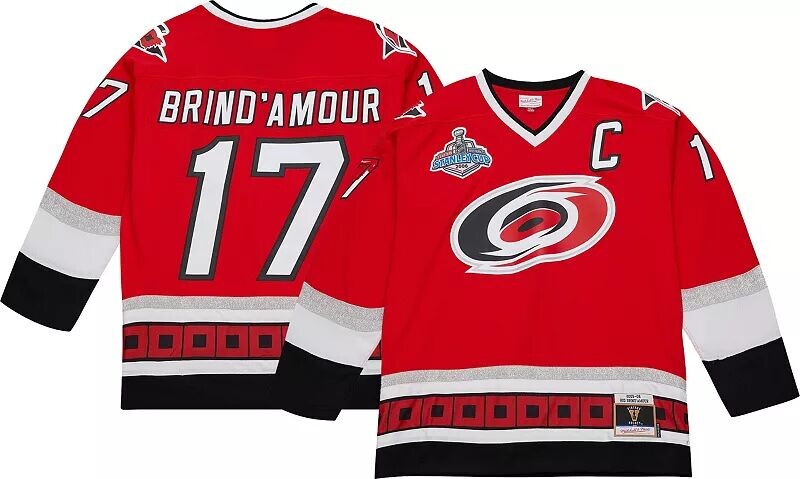 

Винтажная копия Джерси Mitchell & Ness Carolina Hurricanes Rod Brind'Amour # 17