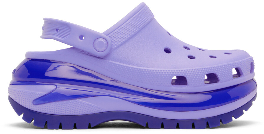 

Фиолетовые сабо Crocs Mega Crush