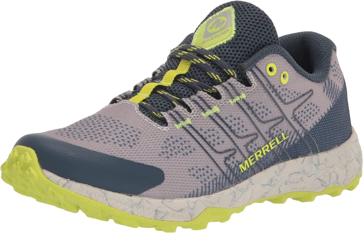

Походная обувь Moab Flight Low Merrell, цвет Grey/Navy/Citron