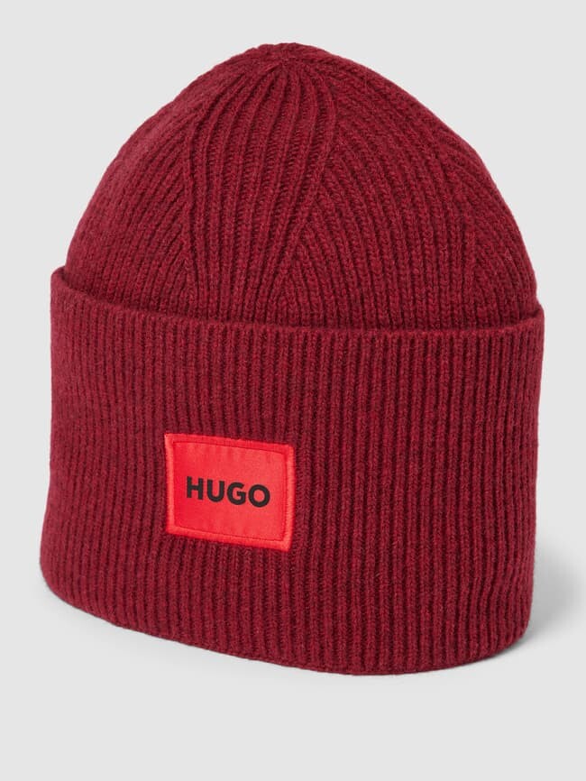 

Шапка с детализацией лейбла модель "Xaff" HUGO, темно-красный