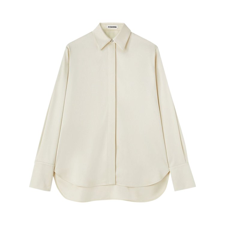 Рубашка Jil Sander Loose Fitting 'Natural', белый рубашка zara loose fitting кремовый