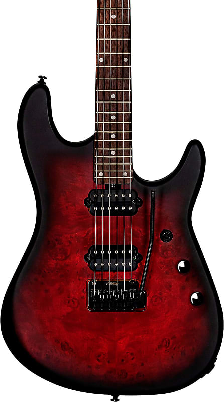 Электрогитара Sterling Richardson Cutlass 6 Electric Guitar, Dark Scarlet Burst Satin w/ Bag