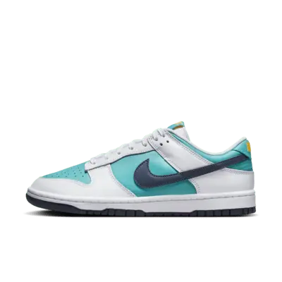 

Кроссовки Nike Dunk Low Retro, цвет Dusty Cactus/White/Racer Pink/Thunder Blue