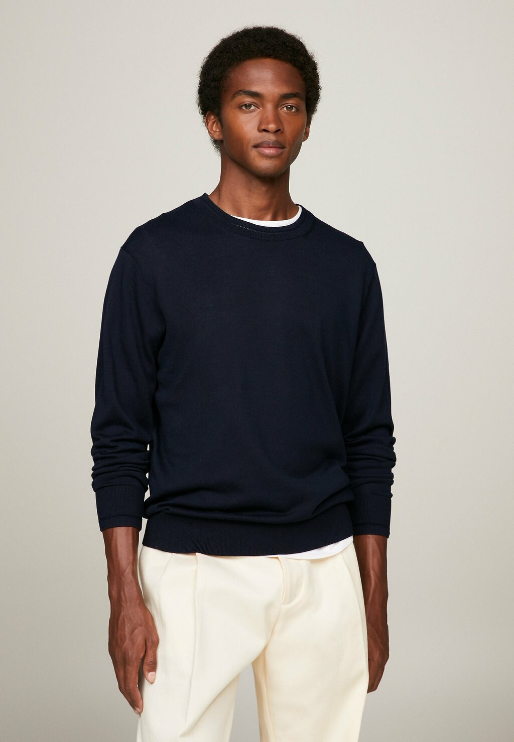 

Свитер Flag Embroidery Crew Neck Tommy Hilfiger, цвет desert sky