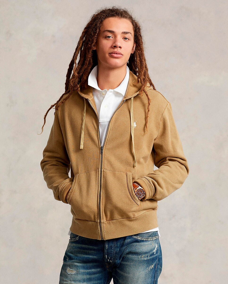 

Мужская хлопковая толстовка с капюшоном Polo Denim Ralph Lauren, бежевый