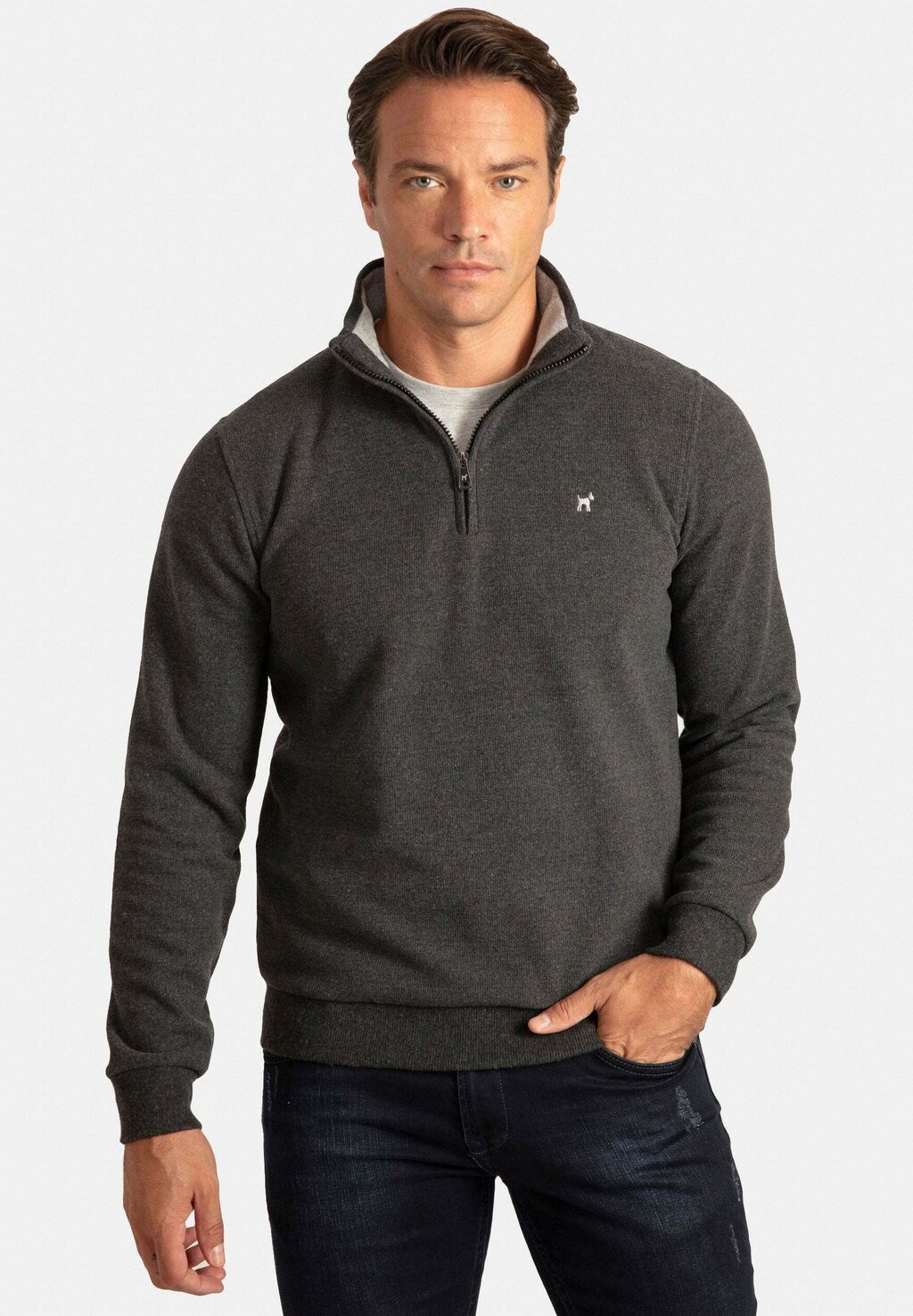 

Свитер Half Zip Williot, цвет anthracite