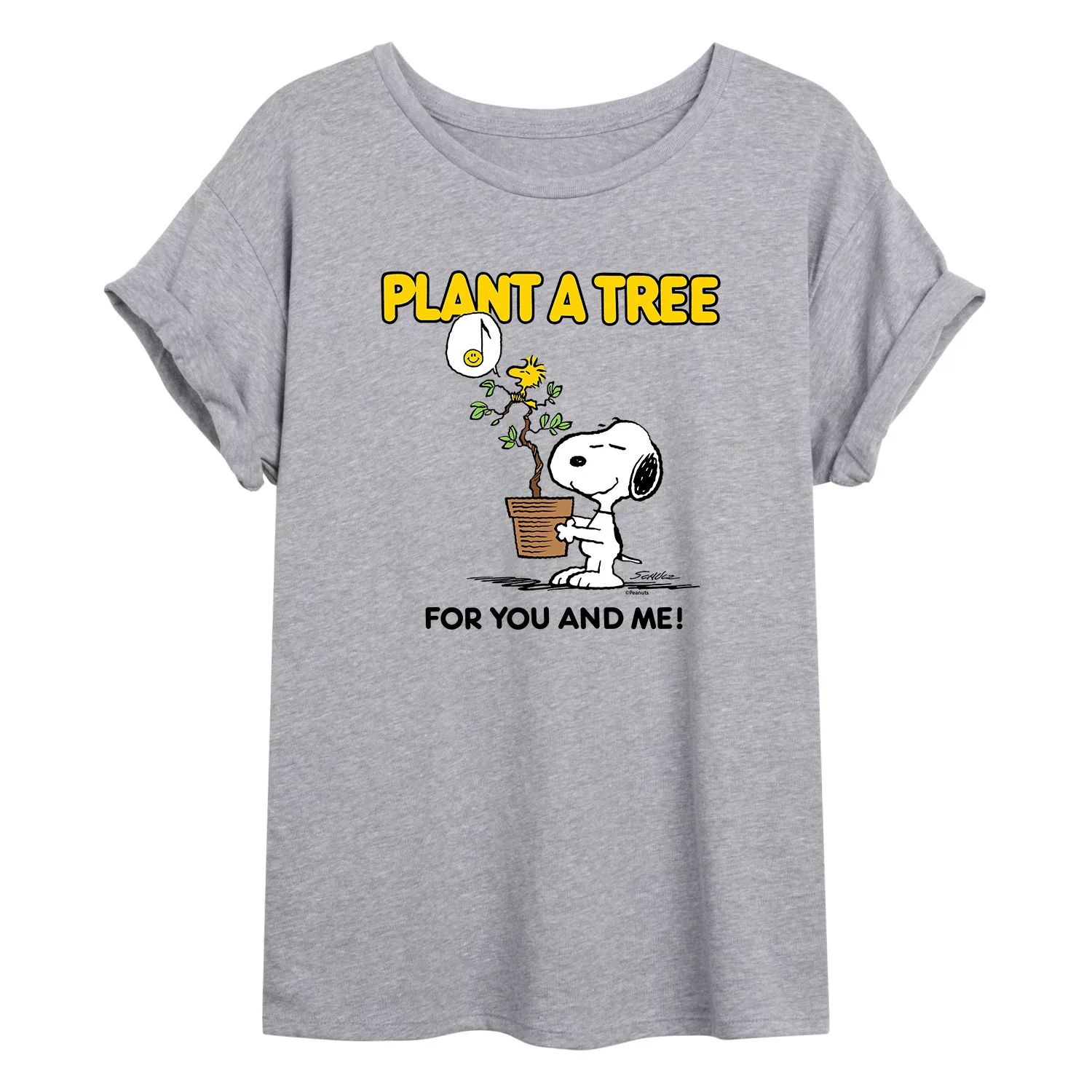 Футболка с струящимся рисунком Snoopy Peanuts для детей «Plant A Tree» Licensed Character