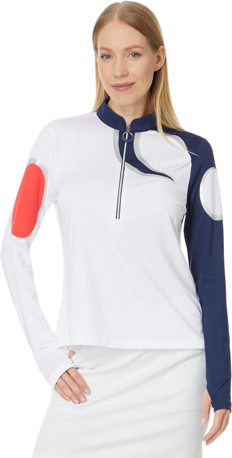 

Пуловер Jamie Sadock Long Sleeve 1/4 Zip Pullover, цвет Moonlit
