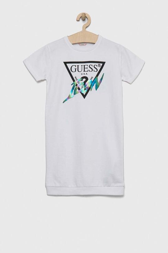 

Детское хлопковое платье Guess, белый