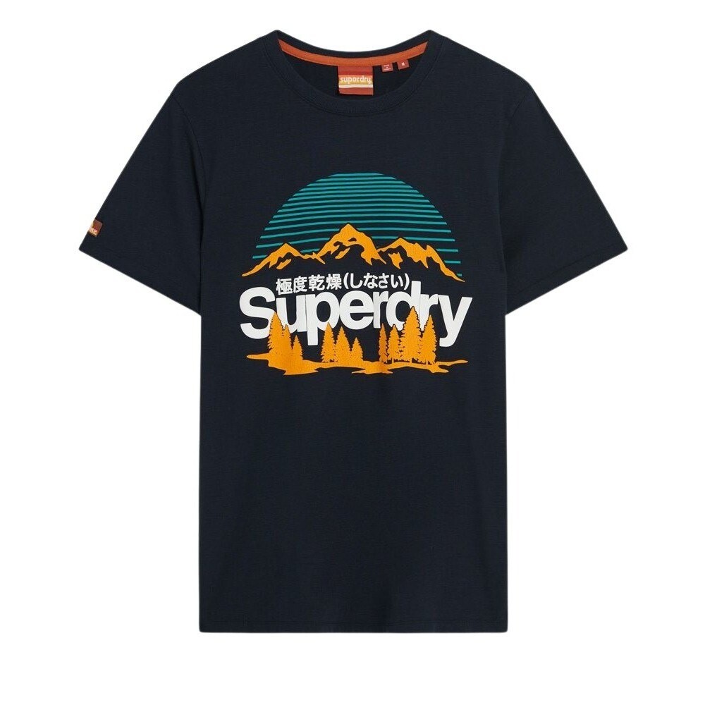 

Футболка с коротким рукавом Superdry Great Outdoors Nr Graphic, синий