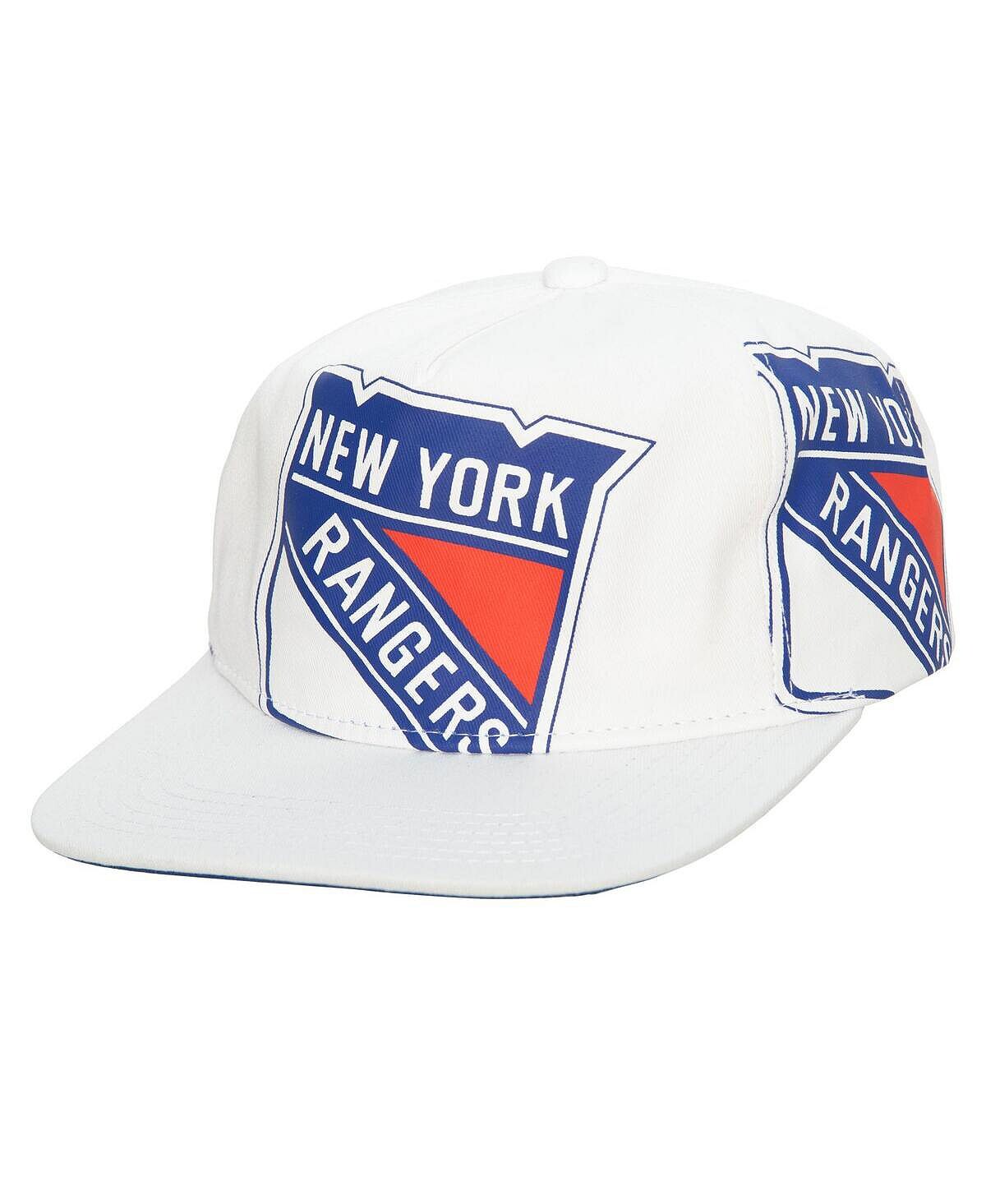

Мужская белая кепка New York Rangers In Your Face Deadstock Snapback Mitchell & Ness