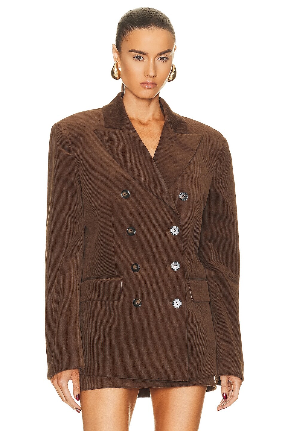 

Куртка Helsa Corduroy Double Breasted, коричневый