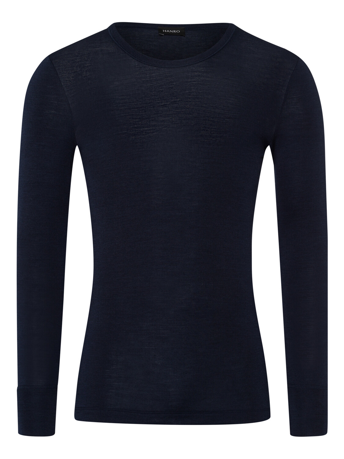 

Лонгслив Hanro Woolen Silk, темно синий