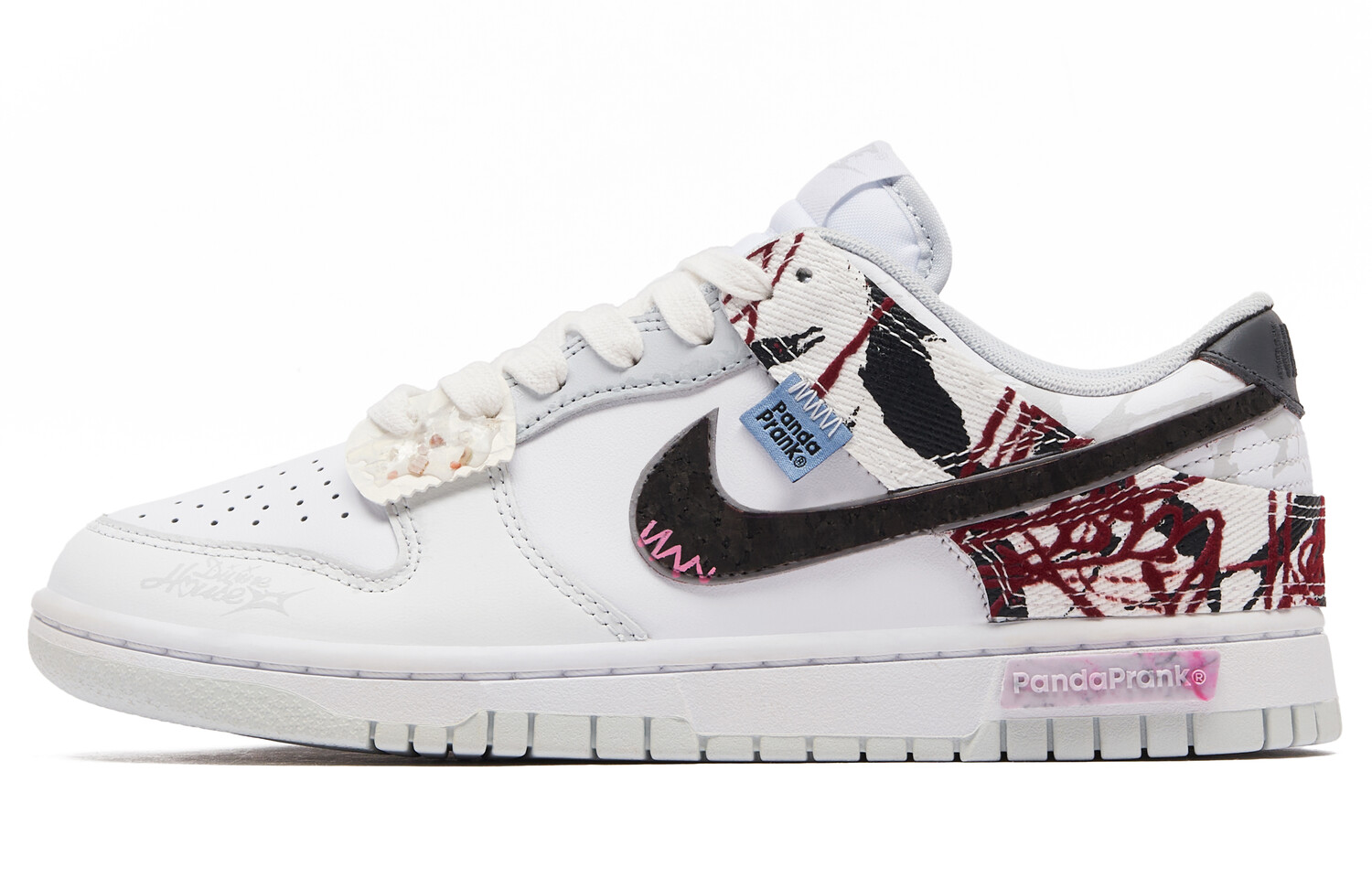 

Кроссовки Nike Dunk Skateboarding Shoes Unisex Low-top White/Red, красный