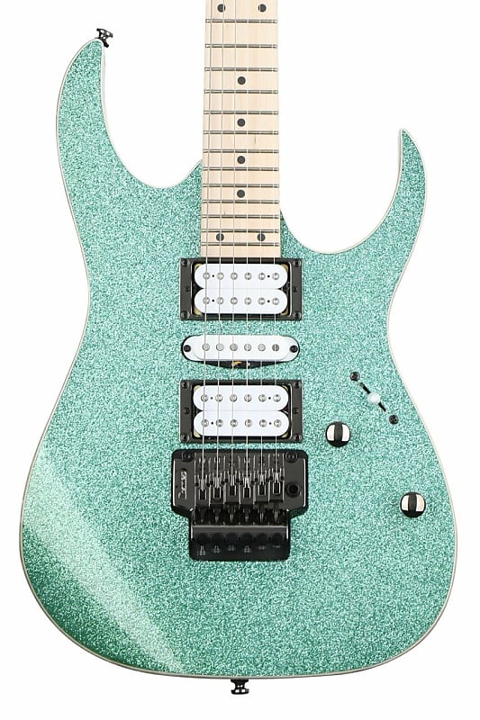 Электрогитара Ibanez Standard RG470MSP Solid Body Electric Guitar - Turquoise Sparkle 7 lbs, 14.4 ozs цена и фото