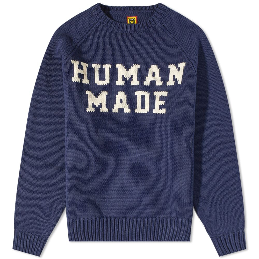 

Вязаный свитер реглан с медведем, Human Made