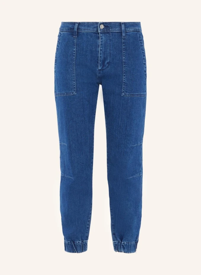 

Джинсы darted boyfriend jogger джоггеры 7 For All Mankind, синий