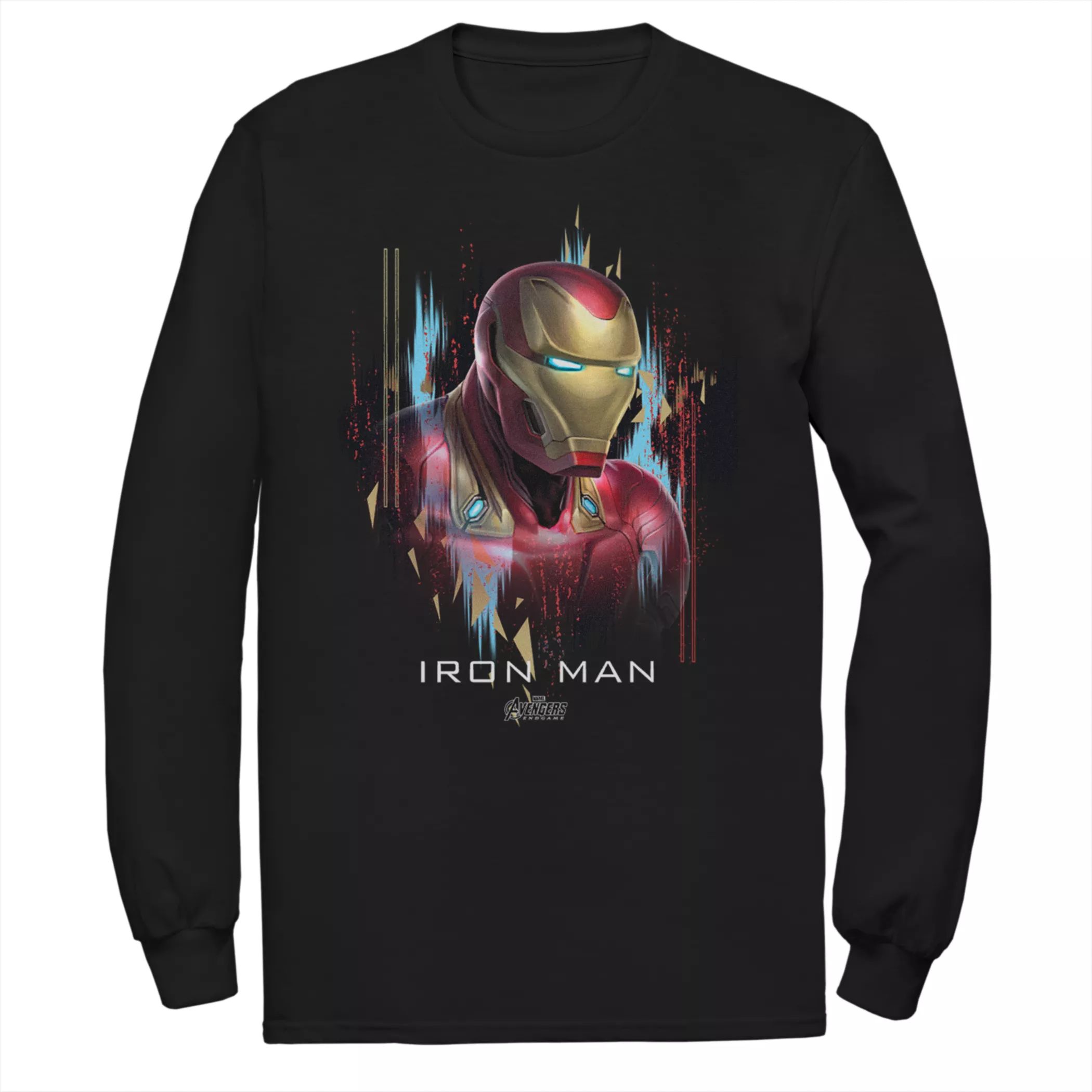 Мужская футболка с портретом Marvel Avengers Iron Man Licensed Character