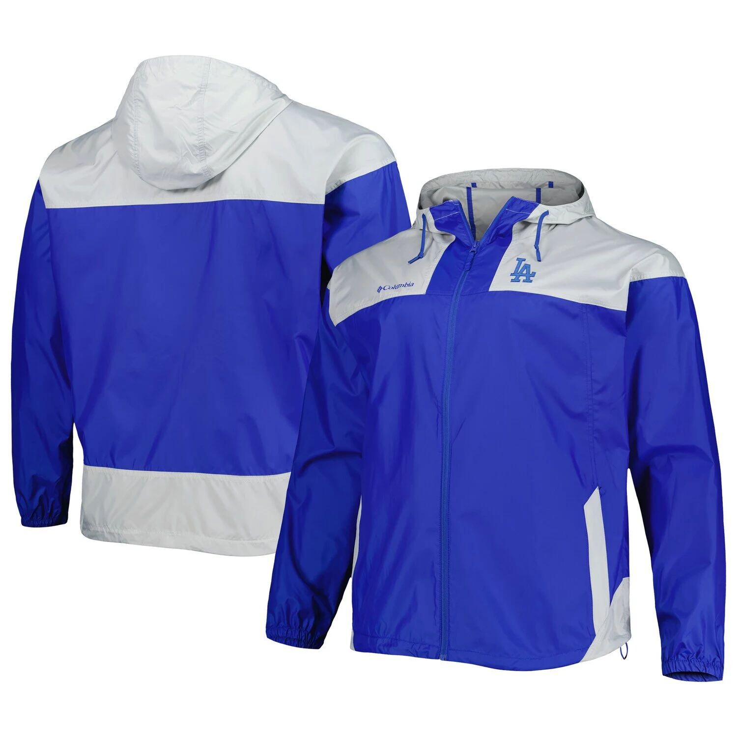 

Мужская ветровка с молнией во всю длину Columbia Royal Los Angeles Dodgers Flash Forward Challenger Omni-Shade