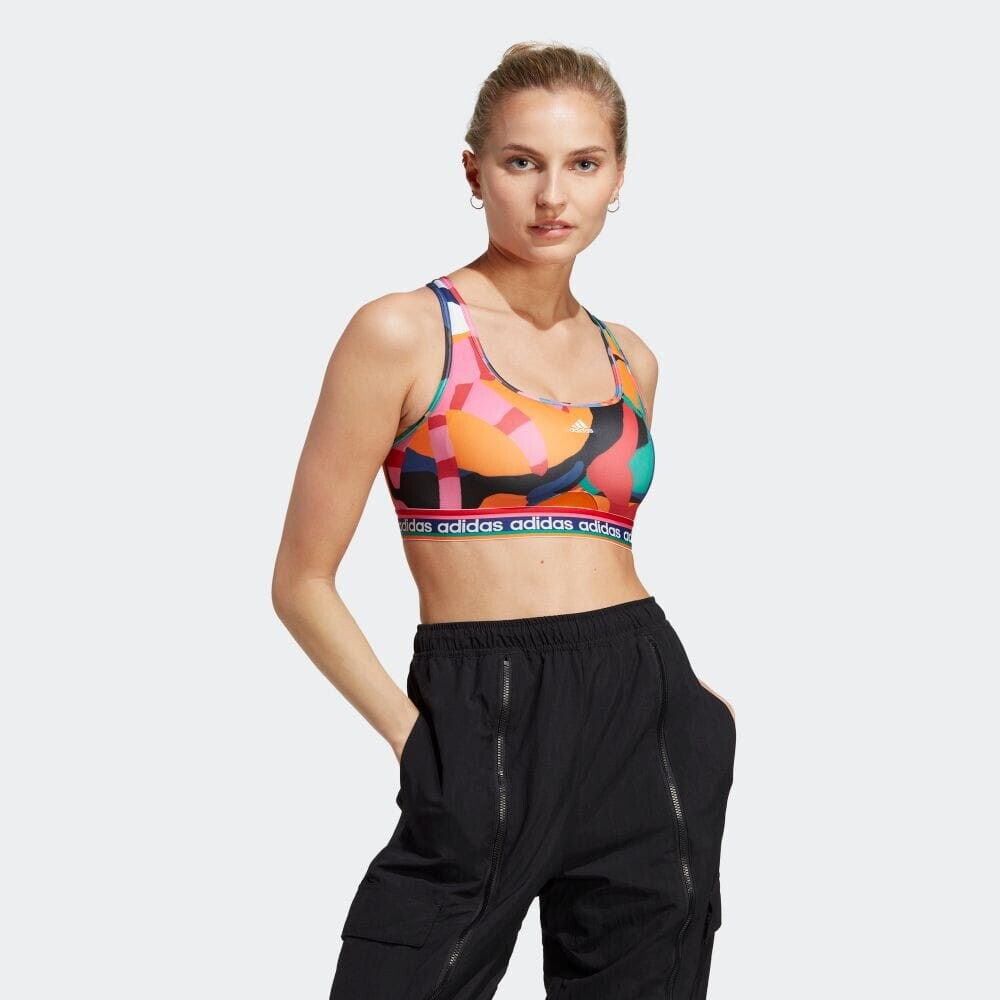 

Спортивный бюстгальтер Adidas HS1187, зеленый