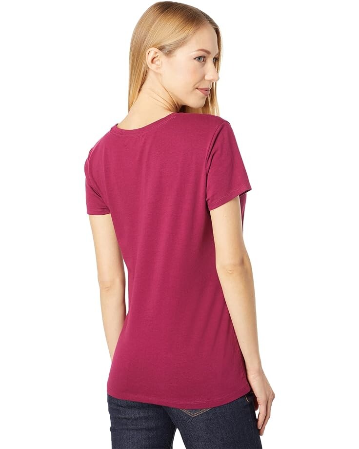 

Футболка U.S. POLO ASSN. Stretch Crew Neck Tee, цвет Red Plum