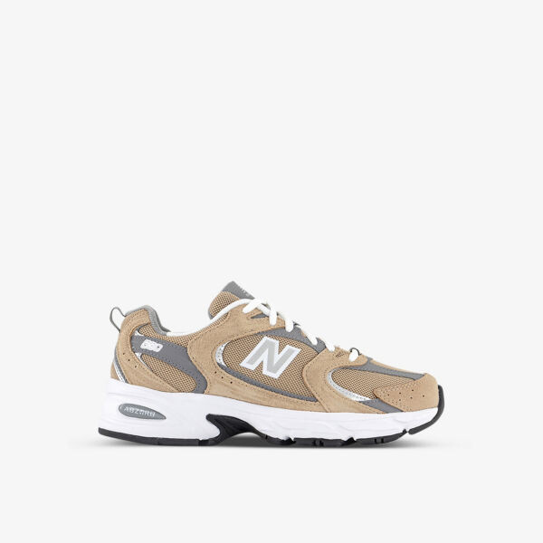 

Кроссовки mr530 с низким берцем из кожи и сетки с тиснением логотипа New Balance, белый
