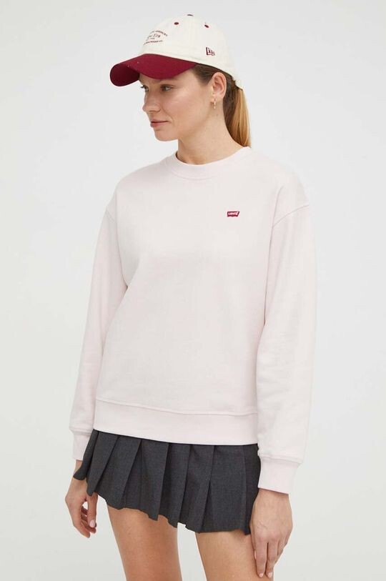 

Хлопковая толстовка Levi's, розовый