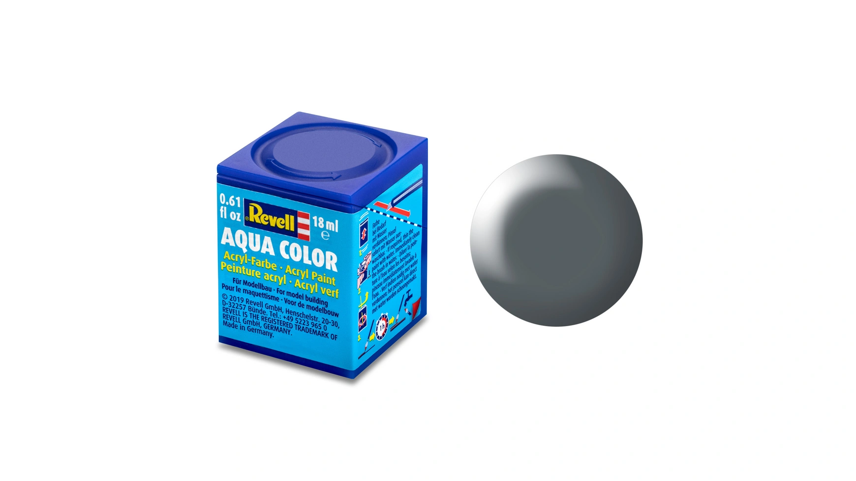 

Revell Aqua Color Dark Grey, полуматовый, 18мл