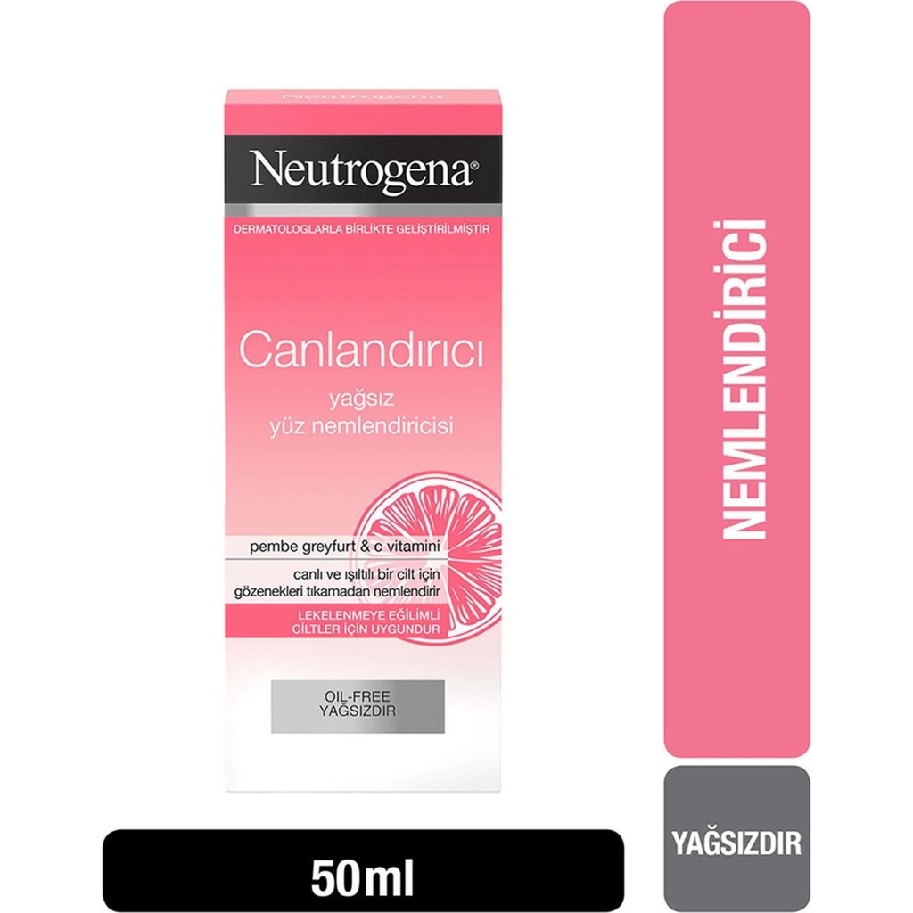 Розовый безмасляный увлажняющий крем Neutrogena Visible Clear, 50 мл