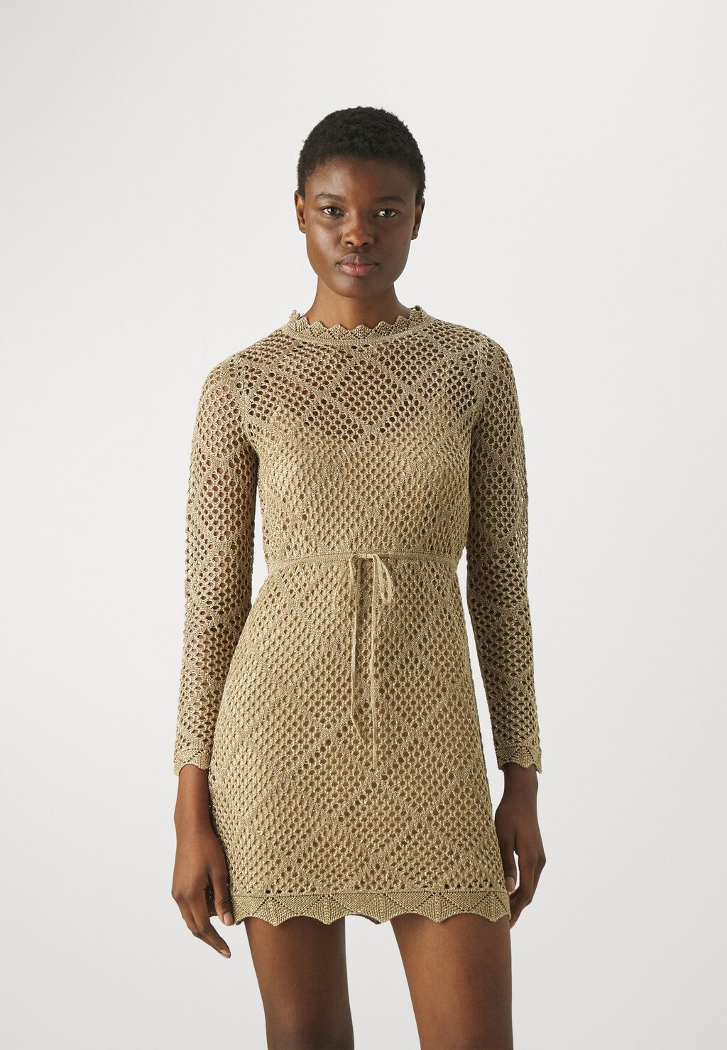 

Трикотажное платье Dress TWINSET, цвет hazelnut chiaro