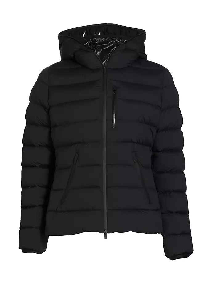

Стеганое пуховое пальто Herbe Moncler, черный