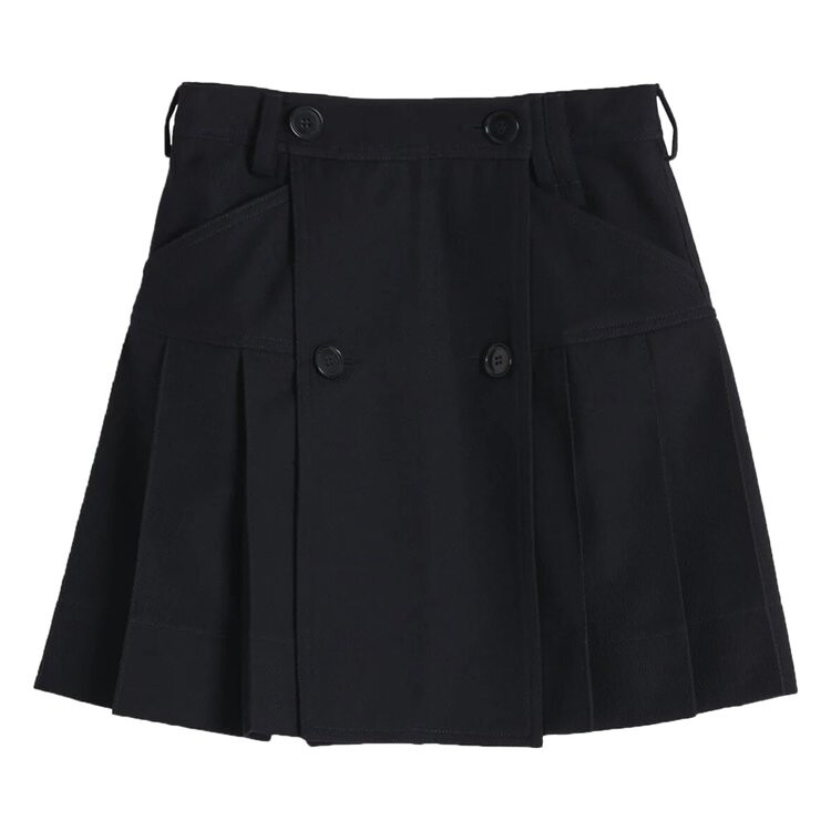 

Юбка Simone Rocha Pleated Mini Kilt 'Navy', синий