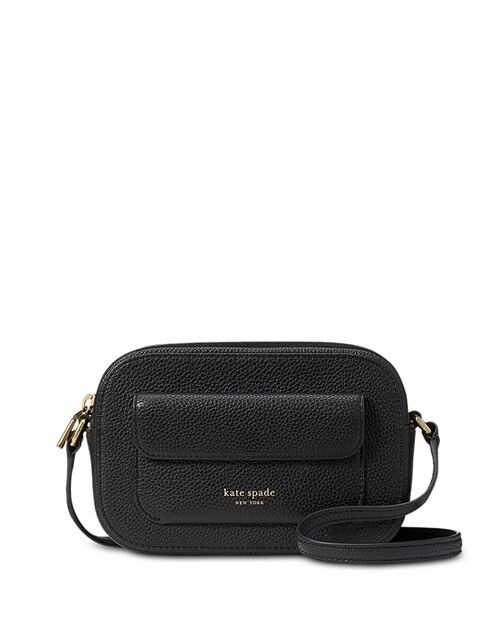 

Мини-кожаная сумка через плечо Ava kate spade new york, цвет Black