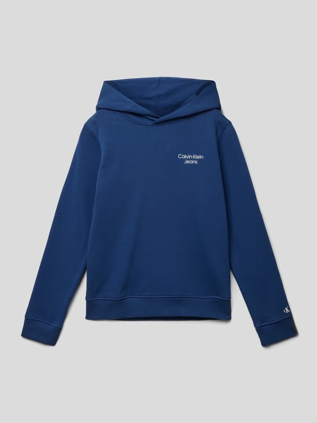 

Толстовка с лейблом Calvin Klein Jeans, темно-синий