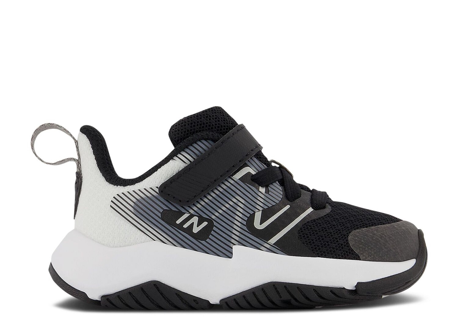 

Кроссовки New Balance Rave Run V2 Bungee Lace Toddler X-Wide 'Black White', черный
