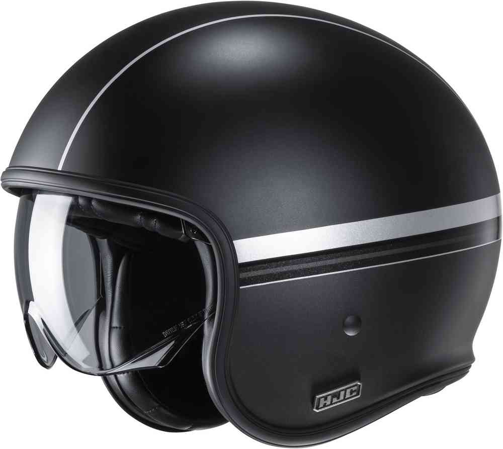 Реактивный шлем V30 Equinox HJC, черное серебро винтажный мотоциклетный шлем tt
