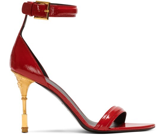 

Лакированные сандалии Moneta Balmain, красный
