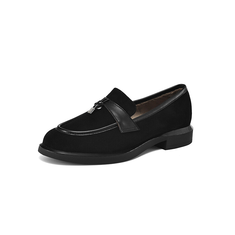 

Лоферы женские Amazing Cure, цвет Black Fleece-lined