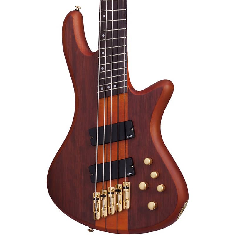 цена Басс гитара Schecter Stiletto Studio-5 FF 5 String Bass - Honey Satin