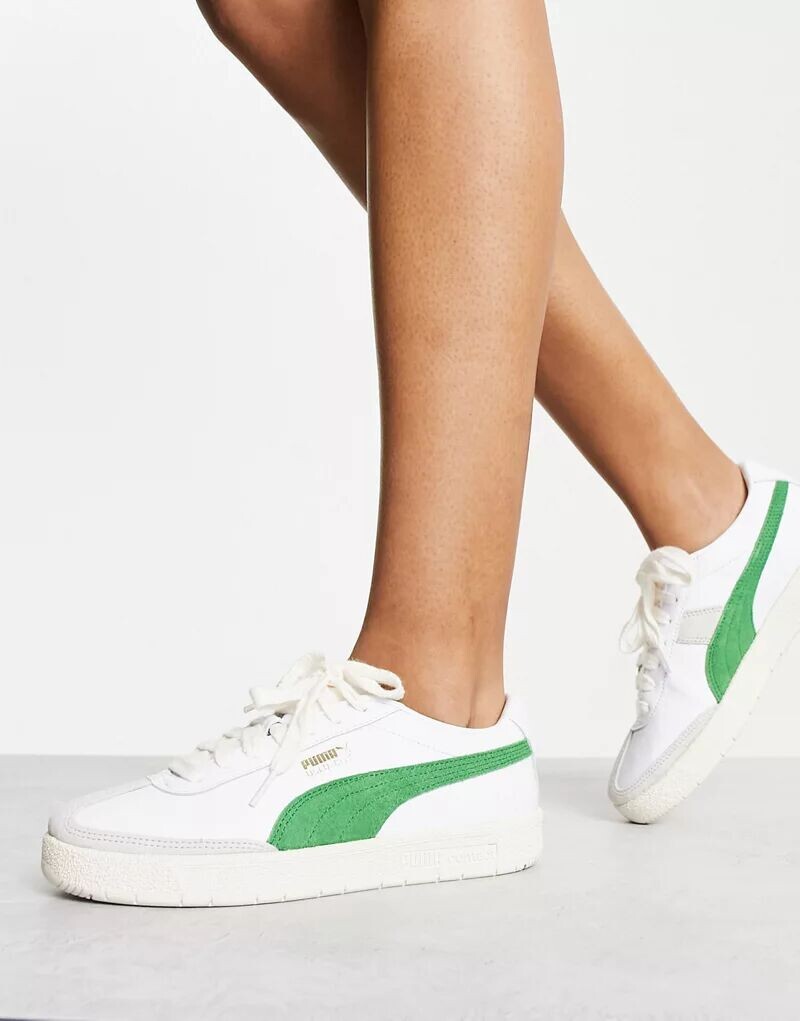 

Бело-зеленые кроссовки PUMA Oslo City