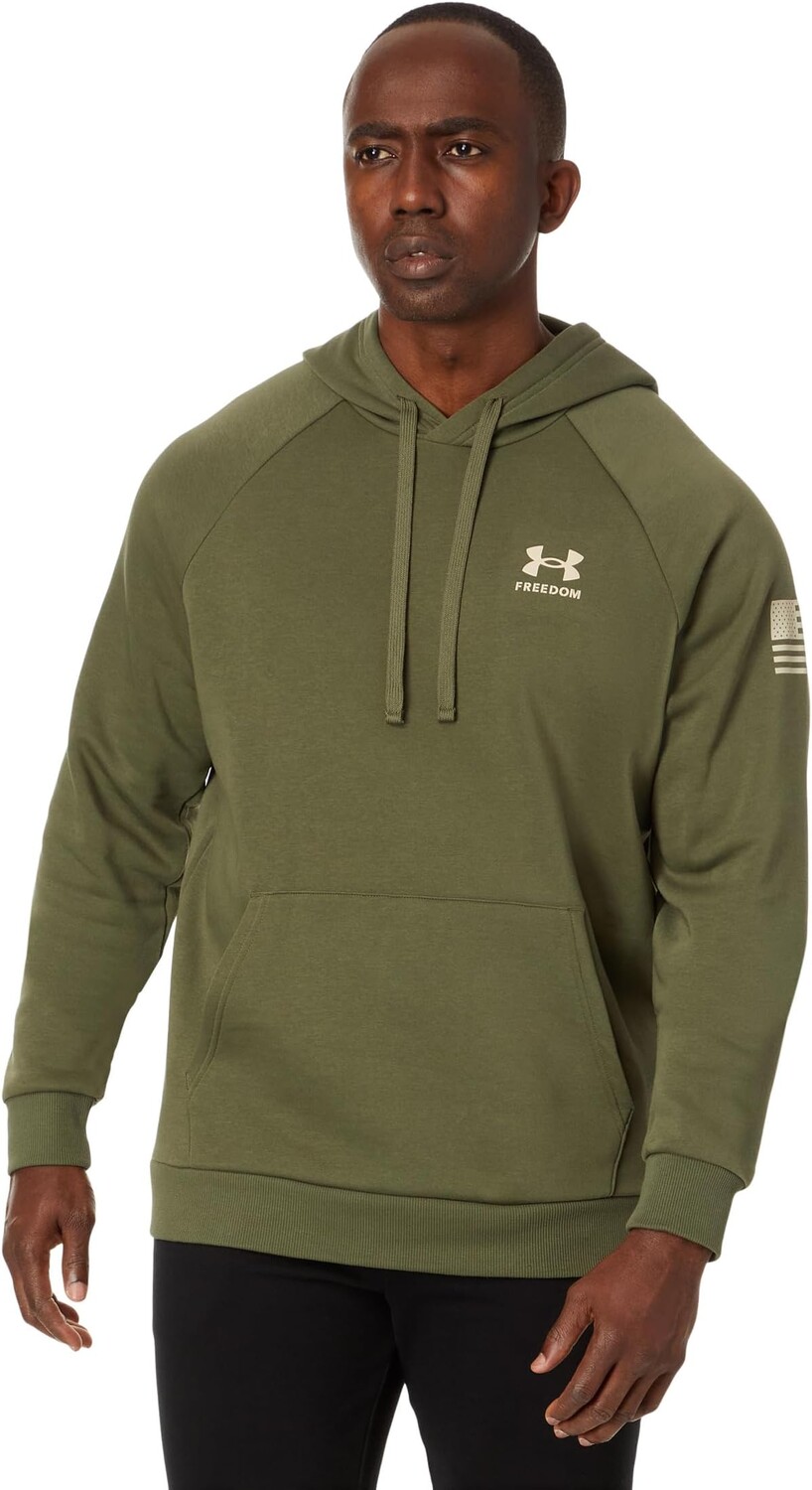 

Флисовая толстовка с флагом свободы Under Armour, цвет Marine OD Green/Desert Sand