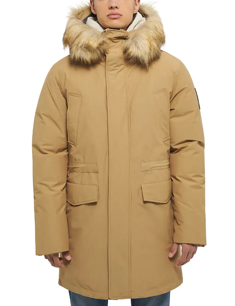 

MUSTANG Парка "Style David Artic Parka", с капюшоном, цвет Natur