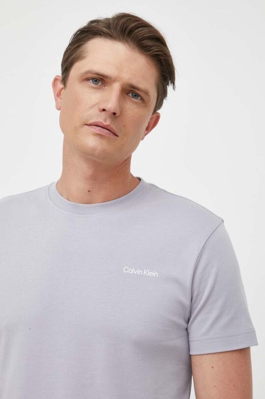

Хлопковая футболка Calvin Klein, серый