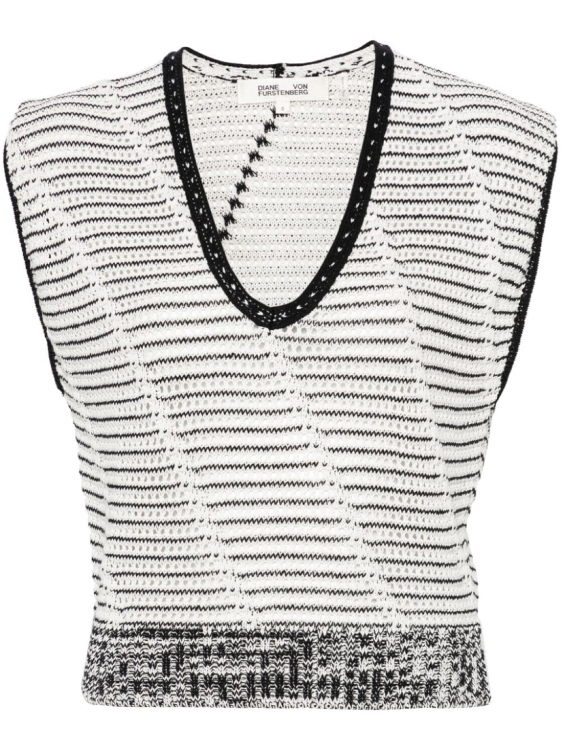 

Diane Von Furstenberg топ Cloud в технике кроше, белый