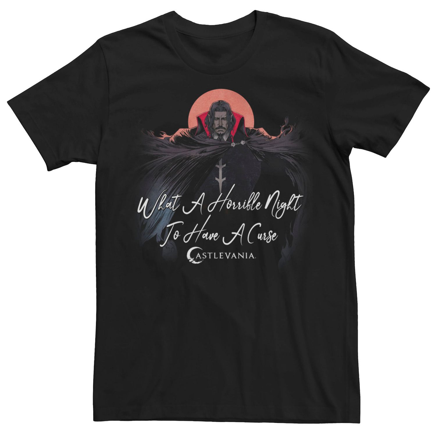 Мужская футболка Netflix Castlevania Dracula A Horrary Night To Have A Curse Tee Licensed Character