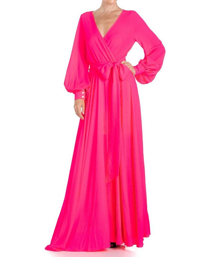 Женское платье макси LilyPad Meghan Los Angeles, розовый фото