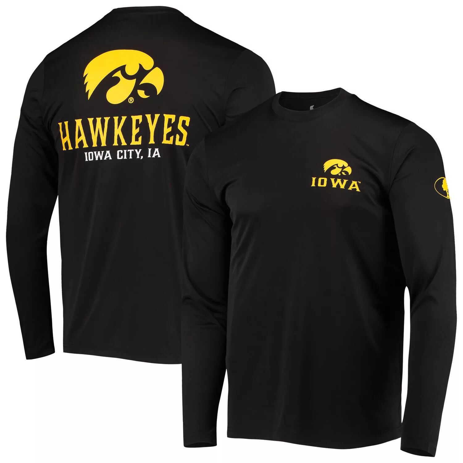 

Мужская футболка Colosseum Black Iowa Hawkeyes Mossy Oak с длинными рукавами