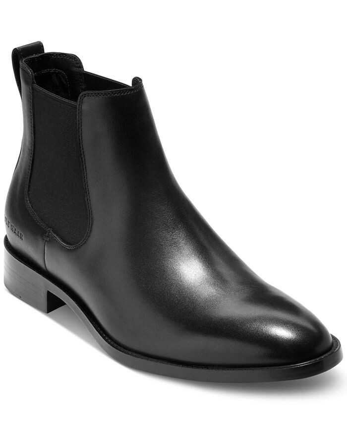 

Мужские кожаные ботинки челси без застежки Hawthorne Cole Haan, черный