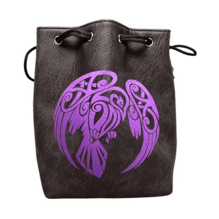 

Черная кожаная сумка для игральных костей - Ворон, Dice Cups, Bags, and Other Accessories (Easy Roller Dice)