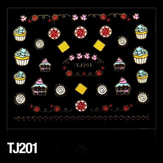 

3D наклейки на сладости Tj201 Col, Molly Lac